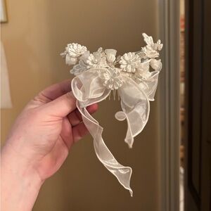 Vintage Bridal Comb Hair Accessory With Original Tags